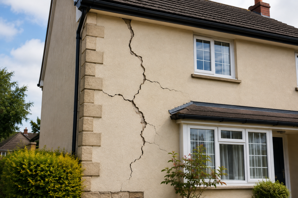 professional consultants certificates - needed to fix a house with a cracked wall
